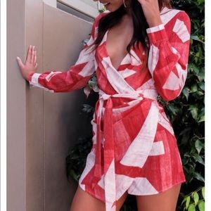 Red romper